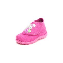Superfit Girls Kapcie HAPPY Myszka rose - różowy/pink - Gr.Moda (2 - 6 lat). Różowe buciki niemowlęce marki Superfit, z wełny. Za 99,00 zł.