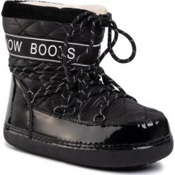 Buty DEEZEE - WS19002-01 Black. Czarne kozaki damskie DeeZee, na zimę, ze skóry ekologicznej, bez zapięcia. Za 149,99 zł.