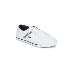 Buty Dziecko Lacoste RIBERAC 118 2. Białe trampki dziewczęce Lacoste, bez wzorów, bez zapięcia. Za 181,30 zł.