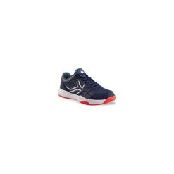 Buty tenis TS190 męskie na twardą nawierzchnię. Niebieskie buty sportowe męskie ARTENGO, z poliesteru, bez zapięcia, tenisowe. Za 119,99 zł.