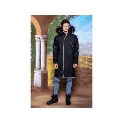 Jeansowa Kurtka Parka z obszyciem z futra ekologicznego. Szare kurtki męskie bomber MALE-ME, m, z bawełny. Za 449,00 zł.