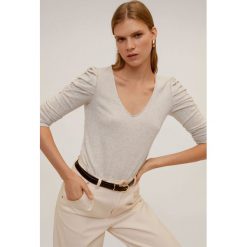 Mango - Longsleeve Marga. Bluzki damskie Mango, s, bez wzorów, z poliesteru, casualowe, bez kołnierzyka, z długim rękawem. Za 69,90 zł.
