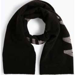 Marc Cain Sports - Szalik damski, czarny. Czarne szaliki damskie marki Marc Cain Sports, z napisami, eleganckie. Za 449,95 zł.