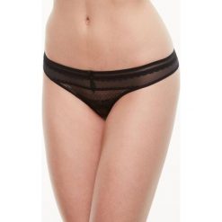 Figi brazylijskie Passionata Embrasse-Moi P55370. Czarne figi damskie Passionata, bez wzorów, z elastanu. Za 89,00 zł.