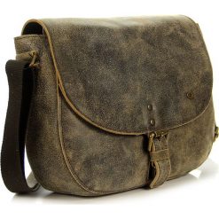 Skórzana torba unisex brązowa DAAG JAZZY RISK 158 - Brązowy. Pomarańczowe torby męskie skórzane daag, bez wzorów, ze skóry. Za 273,99 zł.