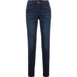 Dżinsy "push up" STRAIGHT bonprix ciemny denim. Jeansy damskie bonprix. Za 96,99 zł.