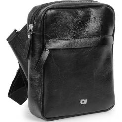 Skórzana torba męska crossbody Jazzy Party 81 czarna. Czarne torby męskie skórzane daag, bez wzorów, ze skóry. Za 191,99 zł.