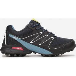 Czarno-Niebieskie Buty Sportowe Apelles. Czarne buty sportowe męskie Born2be, bez zapięcia. W wyprzedaży za 119,99 zł.