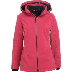 CMP WOMAN JACKET ZIP HOOD Kurtka Softshell magenta/antracite. Fioletowe kurtki damskie marki CMP, z elastanu. W wyprzedaży za 307,30 zł.