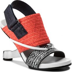 Rzymianki damskie: Sandały UNITED NUDE – Eamz Tribal 1028441646108 Black And White Mix/Neon Red/Navy