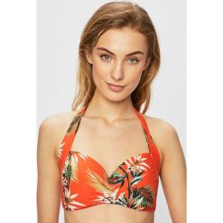 Seafolly - Biustonosz kąpielowy. Pomarańczowe stroje kąpielowe damskie Seafolly, bez wzorów, z elastanu. W wyprzedaży za 219,90 zł.