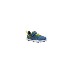 Buty 555 I LEARN do gimnastyki. Niebieskie buciki niemowlęce DOMYOS, z poliesteru, bez zapięcia. Za 64,99 zł.