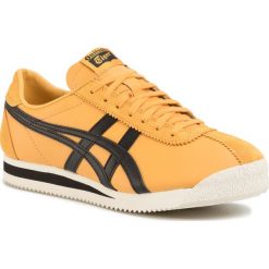 Sneakersy ONITSUKA TIGER - Corsair 1183A357 Yellow/Black 750. Żółte półbuty damskie Onitsuka Tiger, bez wzorów, ze skóry, eleganckie, bez obcasa, na płaskiej podeszwie, bez zapięcia. W wyprzedaży za 279,00 zł.
