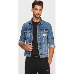 Calvin Klein Jeans - Kurtka jeansowa. Niebieskie płaszcze męskie Calvin Klein Jeans, s, bez wzorów, z elastanu, krótkie, bez kaptura. Za 579,90 zł.