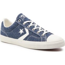 Trampki CONVERSE - Star Player Ox 164853C Navy/Egret/Egret. Niebieskie półbuty męskie Converse, na co dzień, bez wzorów, z gumy, eleganckie, bez zapięcia. W wyprzedaży za 199,00 zł.