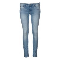 Pepe Jeans Jeansy Damskie Ripple 25/30 Niebieski. Niebieskie rurki damskie marki Pepe Jeans, z jeansu. W wyprzedaży za 332,00 zł.