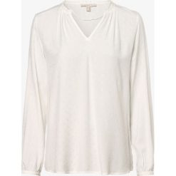Esprit Casual - Bluzka damska, beżowy. Brązowe bluzki damskie Esprit Casual, bez wzorów, z wiskozy, casualowe, z falbankami, bez rękawów. Za 169,95 zł.