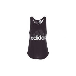 Topy na ramiączkach / T-shirty bez rękawów adidas ESS LIN LO TANK. Czarne topy damskie Adidas, xl, bez wzorów, bez kołnierzyka. Za 87,20 zł.