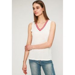 Answear - Top Sporty Fusion. Białe topy damskie marki ANSWEAR, s, z wiskozy. W wyprzedaży za 39,90 zł.