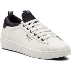 Sneakersy PEPE JEANS - Roxy Sock PLS30780 White 800. Białe półbuty damskie Pepe Jeans, z jeansu. W wyprzedaży za 199,00 zł.