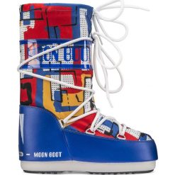 MOON BOOT Śniegowce junior Abstract Royal Blue. Niebieskie śniegowce chłopięce . Za 323,00 zł.