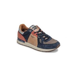 Buty Pepe jeans TINKER PRO 19. Niebieskie trampki męskie Pepe Jeans, bez wzorów, z jeansu, bez zapięcia. Za 429,00 zł.