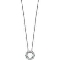 Naszyjniki damskie: Srebrny naszyjnik „Idya Circle” – dł. 42 cm