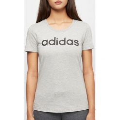 Koszulka damska adidas popielate. Szare koszulki damskie Adidas, s, bez wzorów, z jersey, bez kołnierzyka. Za 69,90 zł.