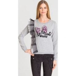 BLUZA LIU JO. Szare bluzy damskie Liu Jo, z haftami, z elastanu, bez rękawów, bez kaptura. Za 399,50 zł.