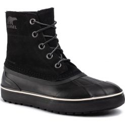 Śniegowce SOREL - Cheyanne Metro Lace Wp NM3454 Black/Black 010. Czarne śniegowce męskie Sorel, bez zapięcia. W wyprzedaży za 359,00 zł.