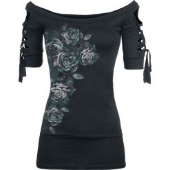 Alchemy England Dies Irae Koszulka damska czarny/zielony. Czarne t-shirty damskie marki Alchemy England, xl, z nadrukiem, eleganckie, z dekoltem w łódkę. Za 121,90 zł.