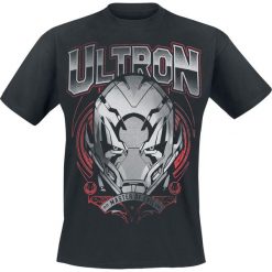 T-shirty męskie z nadrukiem: Avengers Age Of Ultron – Ultron – Master Of Evil T-Shirt czarny