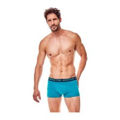 Bokserki Flex 36193-76X Zestaw 2 sztuk - Zielone i granatowe. Niebieskie bokserki męskie marki Henderson, bez wzorów. Za 56,90 zł.