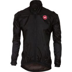 Castelli kurtka kolarska męska Squadra ER Jacket, black L. Czarne kurtki sportowe męskie Castelli, m, bez wzorów, bez kaptura, rowerowe. Za 215,00 zł.
