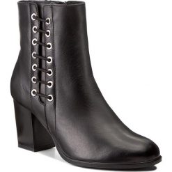 Botki ANN MEX - 8234 01SK Czarny. Czarne buty zimowe damskie marki Ann Mex, ze skóry. W wyprzedaży za 269,00 zł.