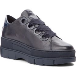 Półbuty GEOX - D Roose B D84BNB 043HH C4002 Navy. Niebieskie półbuty damskie na koturnie Geox, z materiału. W wyprzedaży za 409,00 zł.