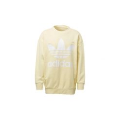 Bluzy adidas Bluza oversize z zaokrąglonym dekoltem Trefoil. Żółte bluzy męskie marki Adidas, s. Za 329,00 zł.