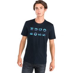 BOSS Hugo Boss Tiburt 101 Koszulka Niebieski. Niebieskie podkoszulki męskie BOSS Hugo Boss, l, z nadrukiem, z bawełny, z krótkim rękawem. Za 309,95 zł.