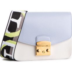Torebka FURLA - Metropolis Brava 1008839 B BVT2 O02 Gesso d/Violetta. Niebieskie listonoszki damskie marki Furla, bez wzorów, ze skóry, bez dodatków. Za 1610,00 zł.