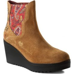 Botki DESIGUAL - Bonnie Pasley 17WSALD8/6125 Brązowy. Brązowe botki damskie skórzane Desigual. W wyprzedaży za 259,00 zł.
