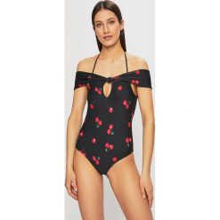 Guess Jeans - Strój kąpielowy. Czarne stroje kąpielowe damskie Guess Jeans, xs, z aplikacjami, z elastanu. W wyprzedaży za 179,90 zł.