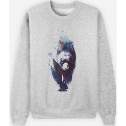 Bluza "Blue Bear" w kolorze szarym. Szare bluzy damskie Wooop, s, bez wzorów, bez rękawów, bez kaptura. W wyprzedaży za 87,95 zł.