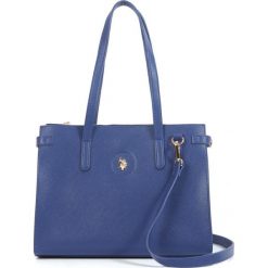 U.S. POLO ASSN. torebka Jones Double Handle niebieska. Niebieskie torebki klasyczne damskie U.S. Polo Assn., bez wzorów, eleganckie, bez dodatków. Za 369,00 zł.