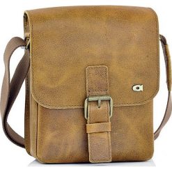 Skórzana listonoszka unisex Daag Woody 5 koniak. Torby męskie skórzane daag, bez wzorów, z poliesteru. Za 199,99 zł.