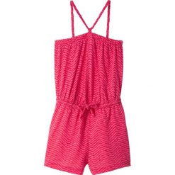 Lekki kombinezon bonprix różowy hibiskus. Różowe kombinezony dziewczęce bonprix, bez wzorów, bez rękawów. Za 44,99 zł.