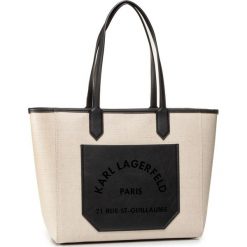 Torebka KARL LAGERFELD - 201W3144 Natural Black. Brązowe torebki klasyczne damskie KARL LAGERFELD, bez wzorów, ze skóry ekologicznej, klasyczne, duże, bez dodatków. Za 1349,00 zł.