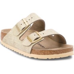 Klapki damskie: Klapki BIRKENSTOCK – Arizona Bs 1008797 Washed Metallic Cream Gold