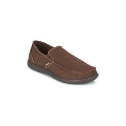 Mokasyn Crocs SANTA CRUZ CLEAN CUT LOAFER. Pomarańczowe klapki męskie Crocs, bez wzorów. Za 135,20 zł.