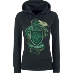 Bluzy rozpinane damskie: Harry Potter Slytherin Bluza z kapturem damska czarny