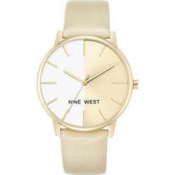 Zegarek Nine West Damski NW/1996CHGD Fashion Gold. Białe zegarki damskie marki Nine West. Za 239,00 zł.